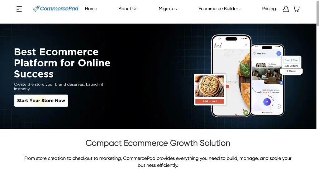 CommercePad - best alternative to Shopify